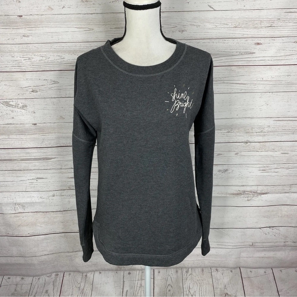 CALIA CARRIE UNDERWOOD Sweatshirt Size M Drop Long Sleeve Gray Shine Bri…